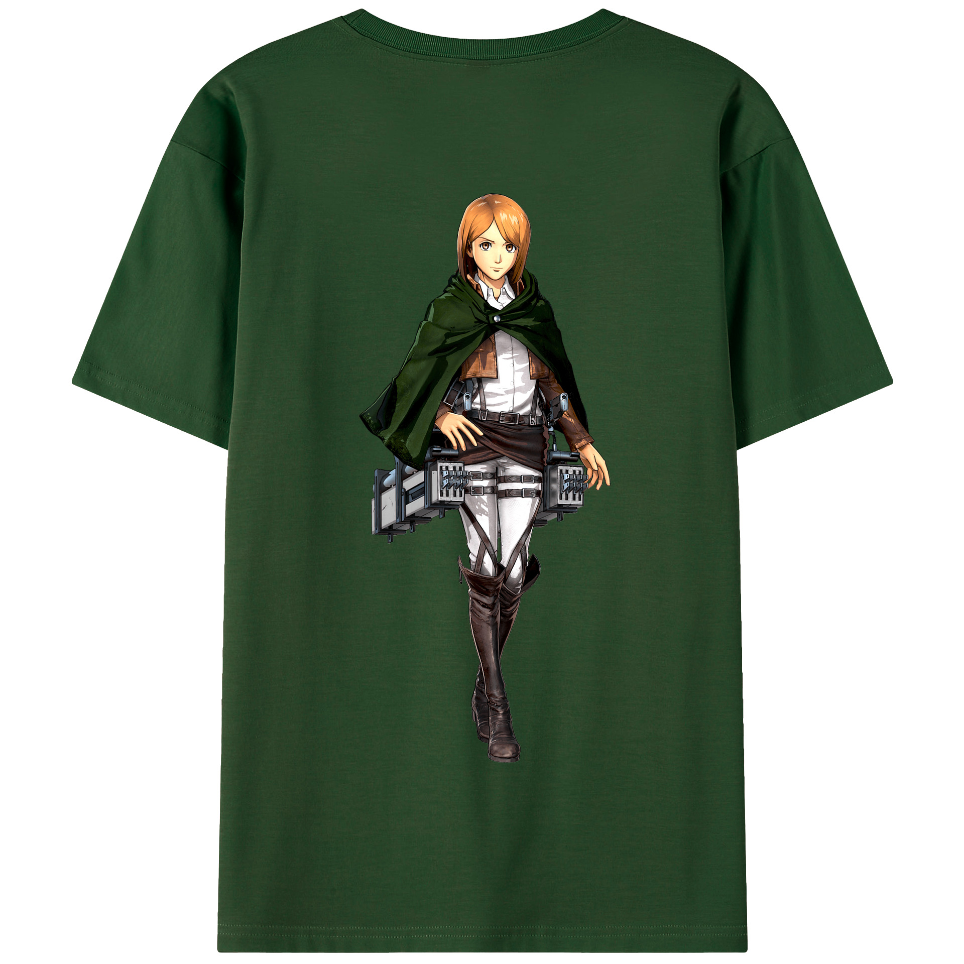 （画像用） 進撃の巨人 ペトラ·ラル Attack on Titan Petra Rall 綿100％半袖Tシャツ（背面プリント）